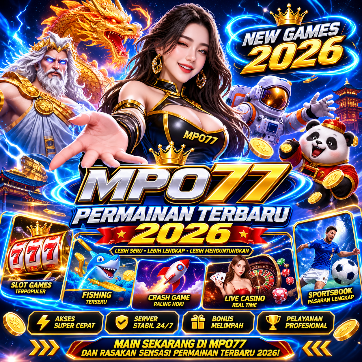 MPO77 🏆 Situs Online Penawaran Terbaik Menjadi Juara 4D Slot Terbaru