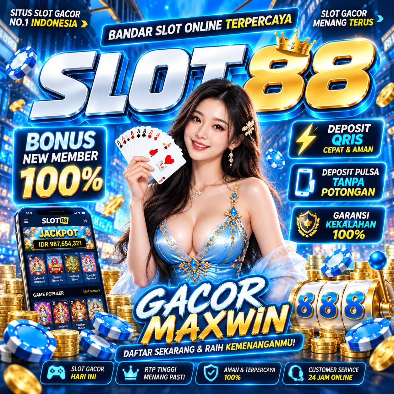 SLOT88: Link Resmi Bermain Situs Slot Gacor Maxwin Anti Rungkad Hari Ini
