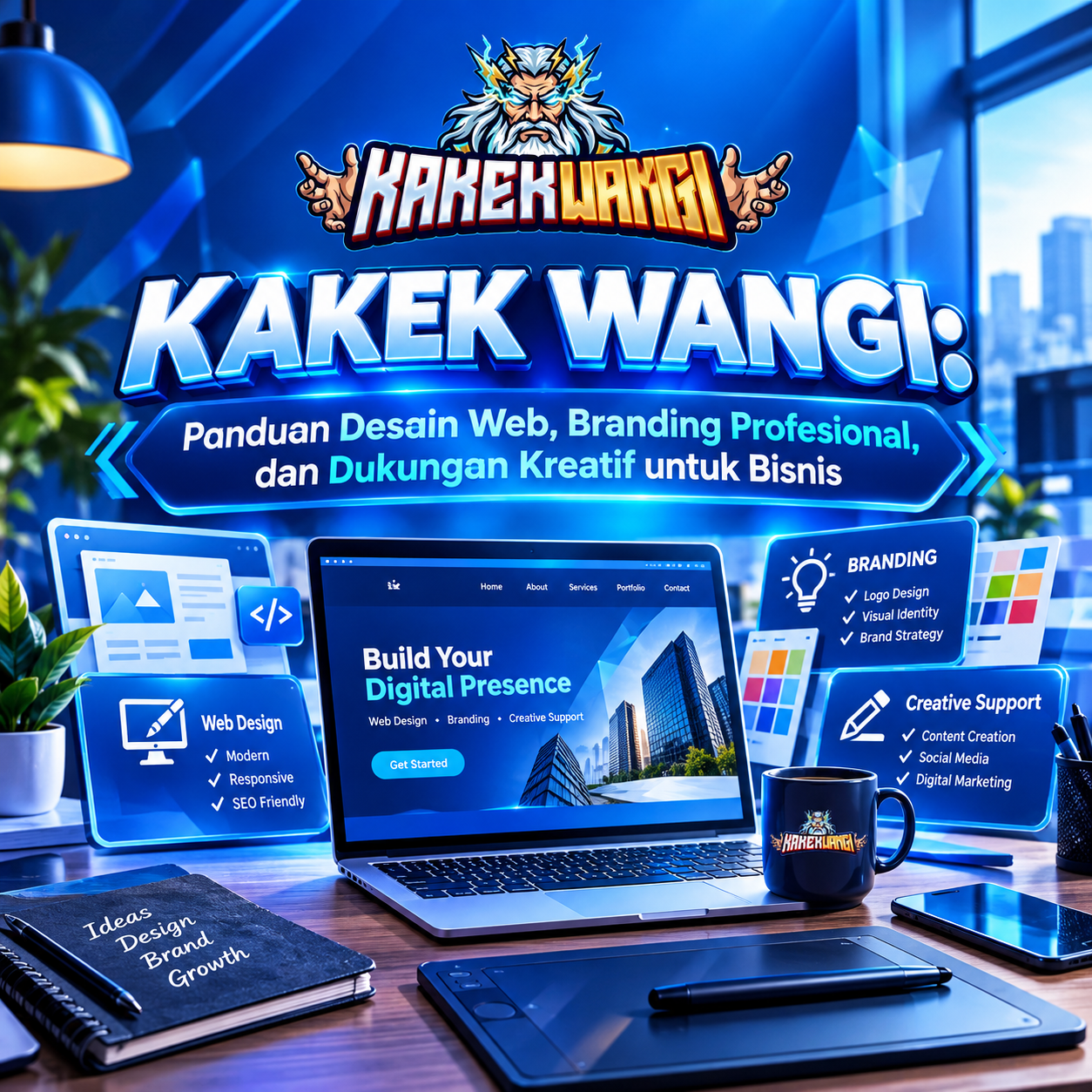 KAKEK WANGI: Panduan Desain Web, Branding Profesional, dan Dukungan Kreatif untuk Bisnis