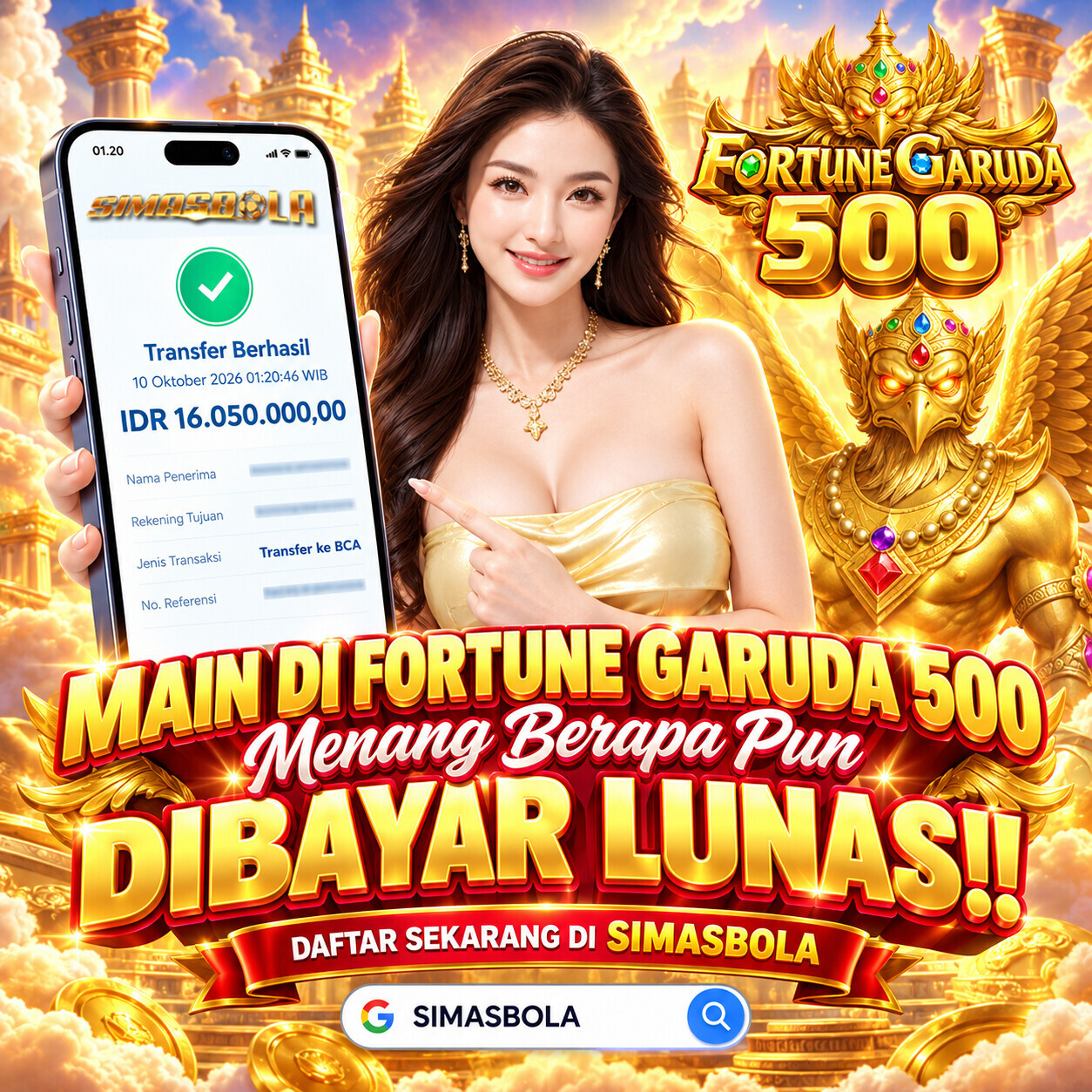 Banner Bukti Kemenangan Jackpot SIMASBOLA