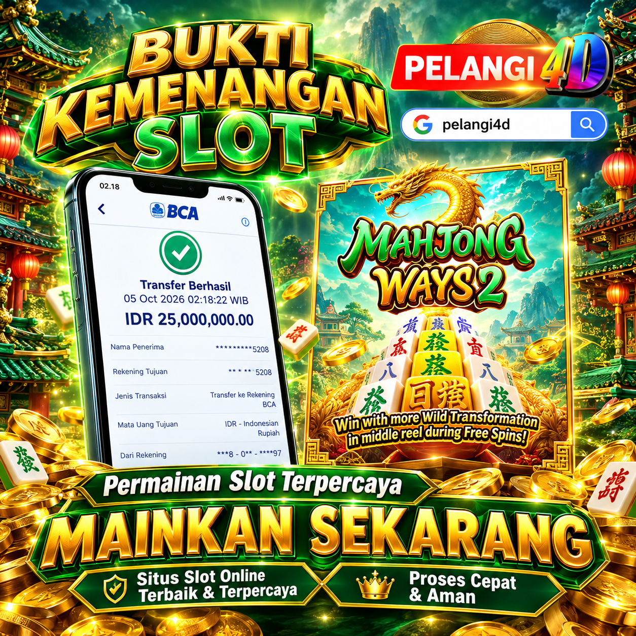Banner Bukti Jackpot Pelangi4D