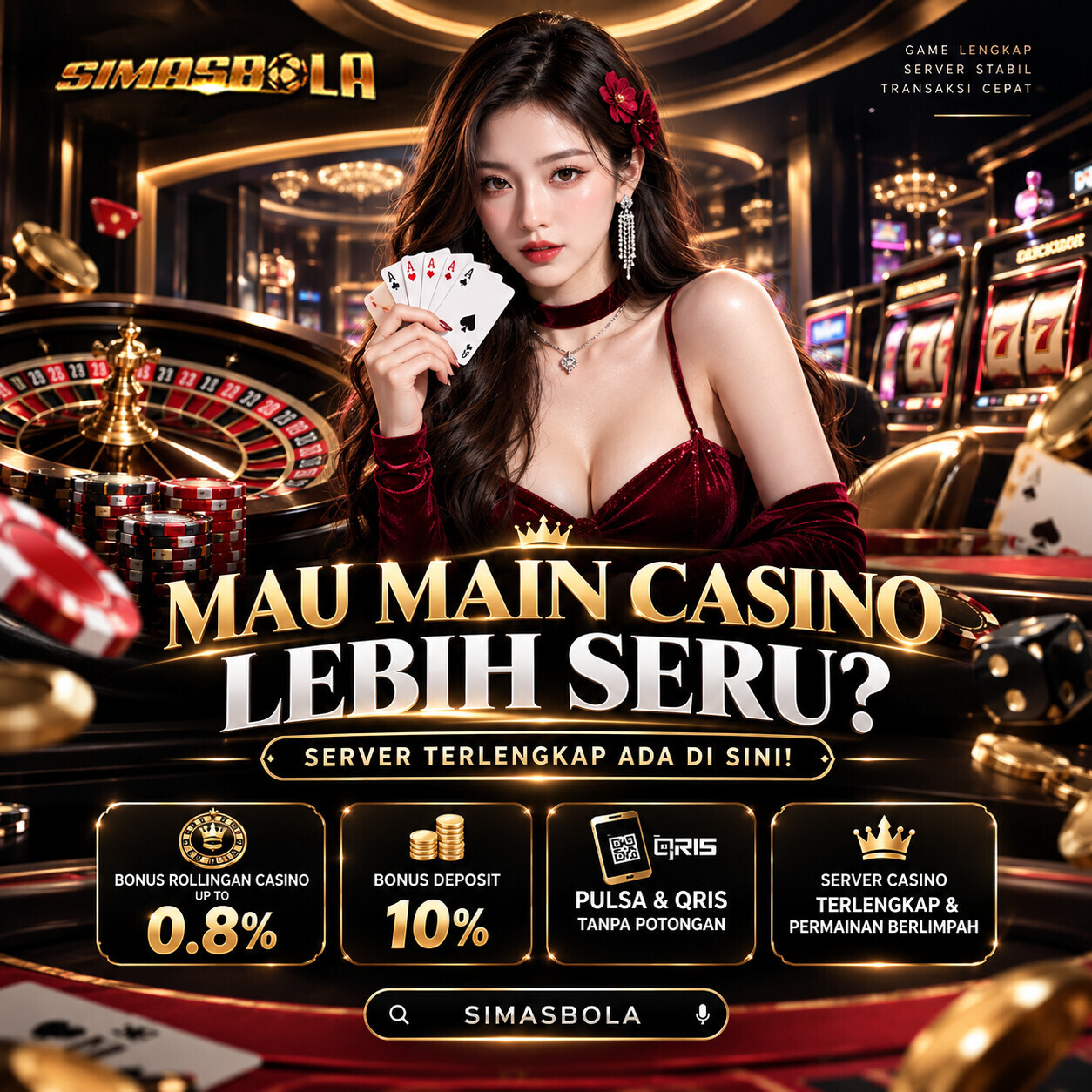 SIMASBOLA Live Casino VIP Banner 1254x1254