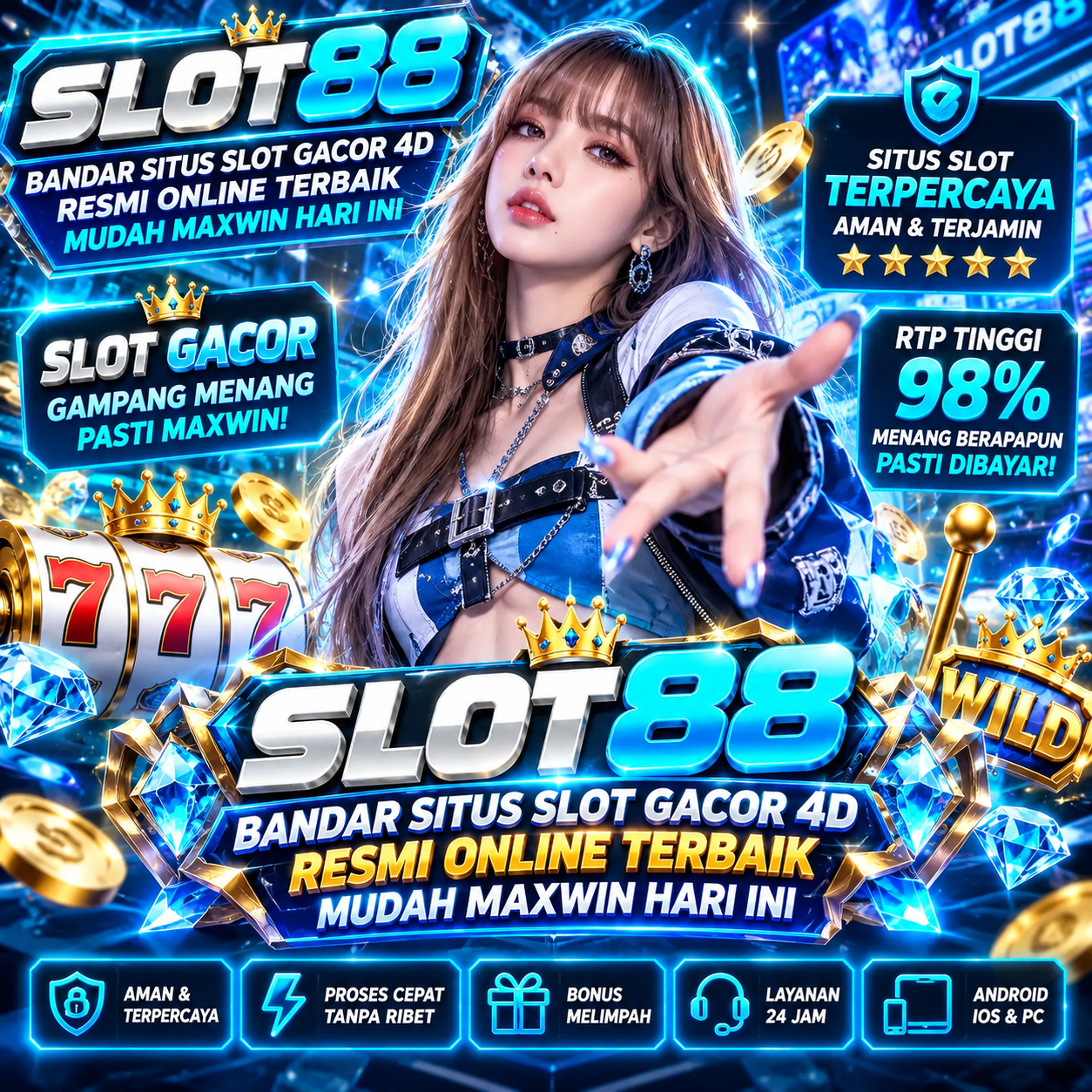SLOT88: Bandar Situs Slot Gacor 4D Resmi Online Terbaik Mudah Maxwin Hari Ini