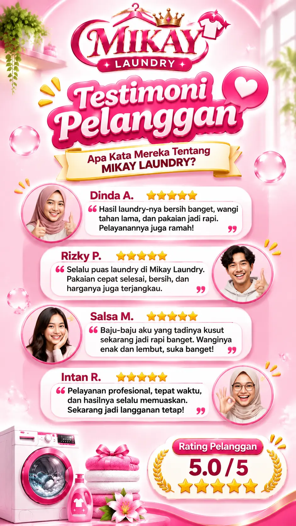 Identitas visual MIKAY LAUNDRY