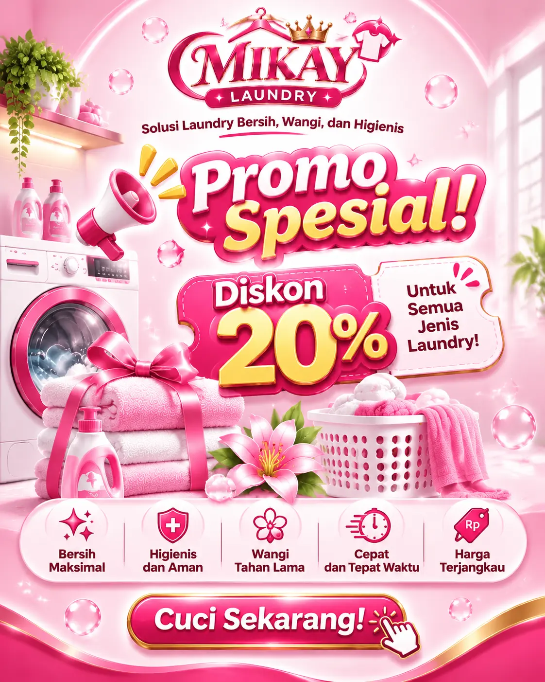 Materi visual utama MIKAY LAUNDRY