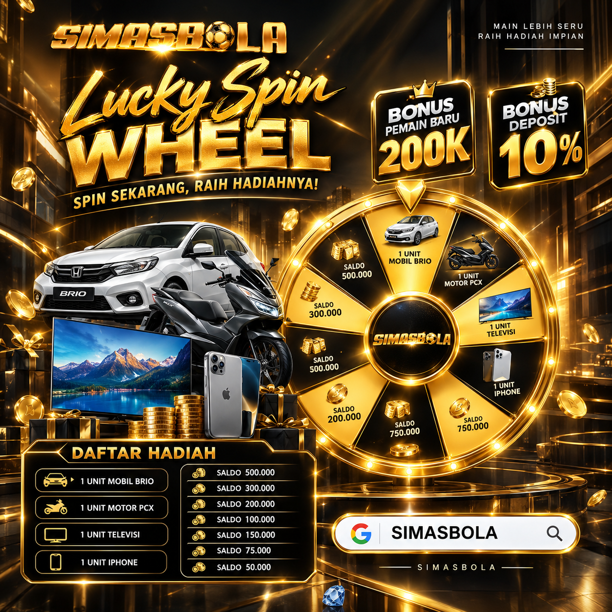 Lucky Spin SIMASBOLA
