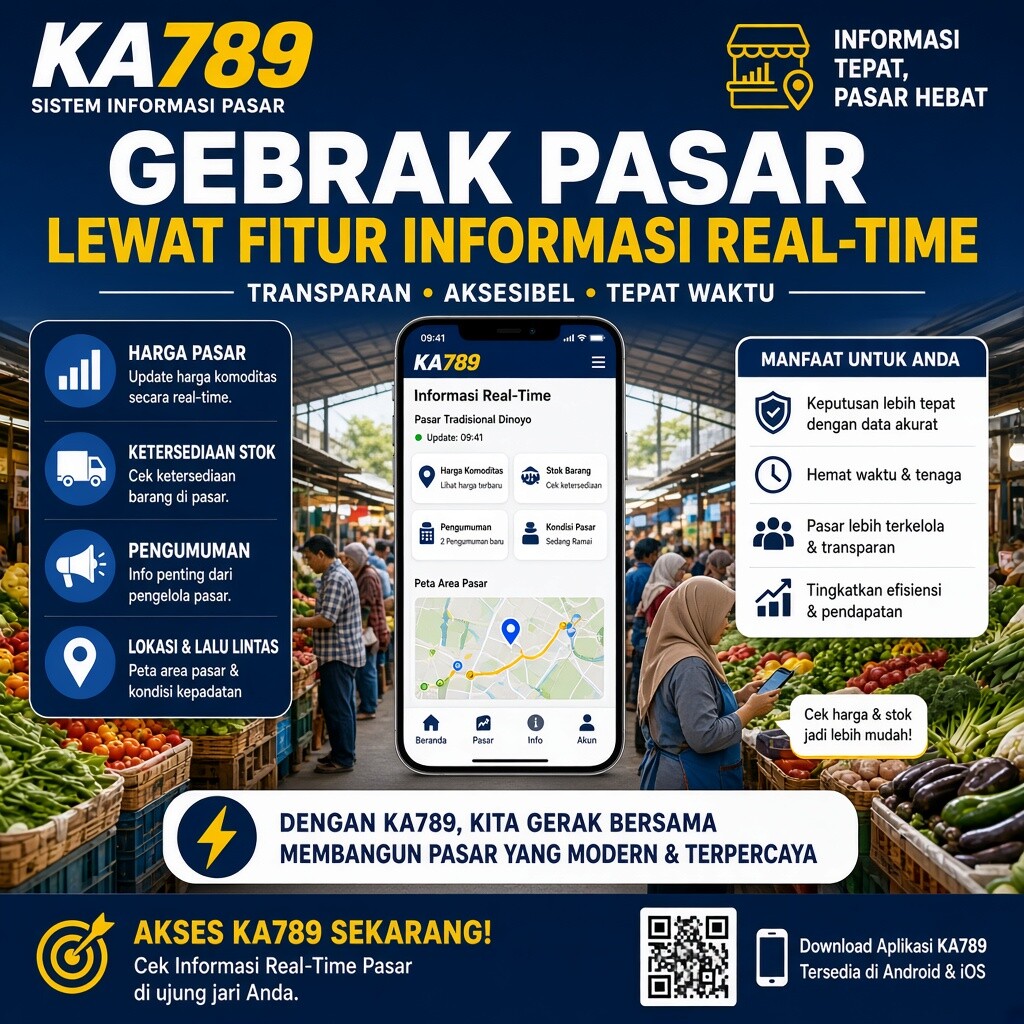 KA789 Gebrak Pasar Lewat Fitur Informasi Real-Time, Transaksi Jadi Lebih Cepat