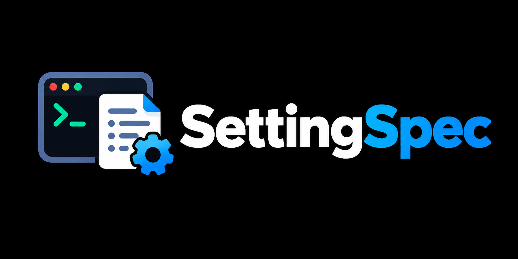 The settingspec cover