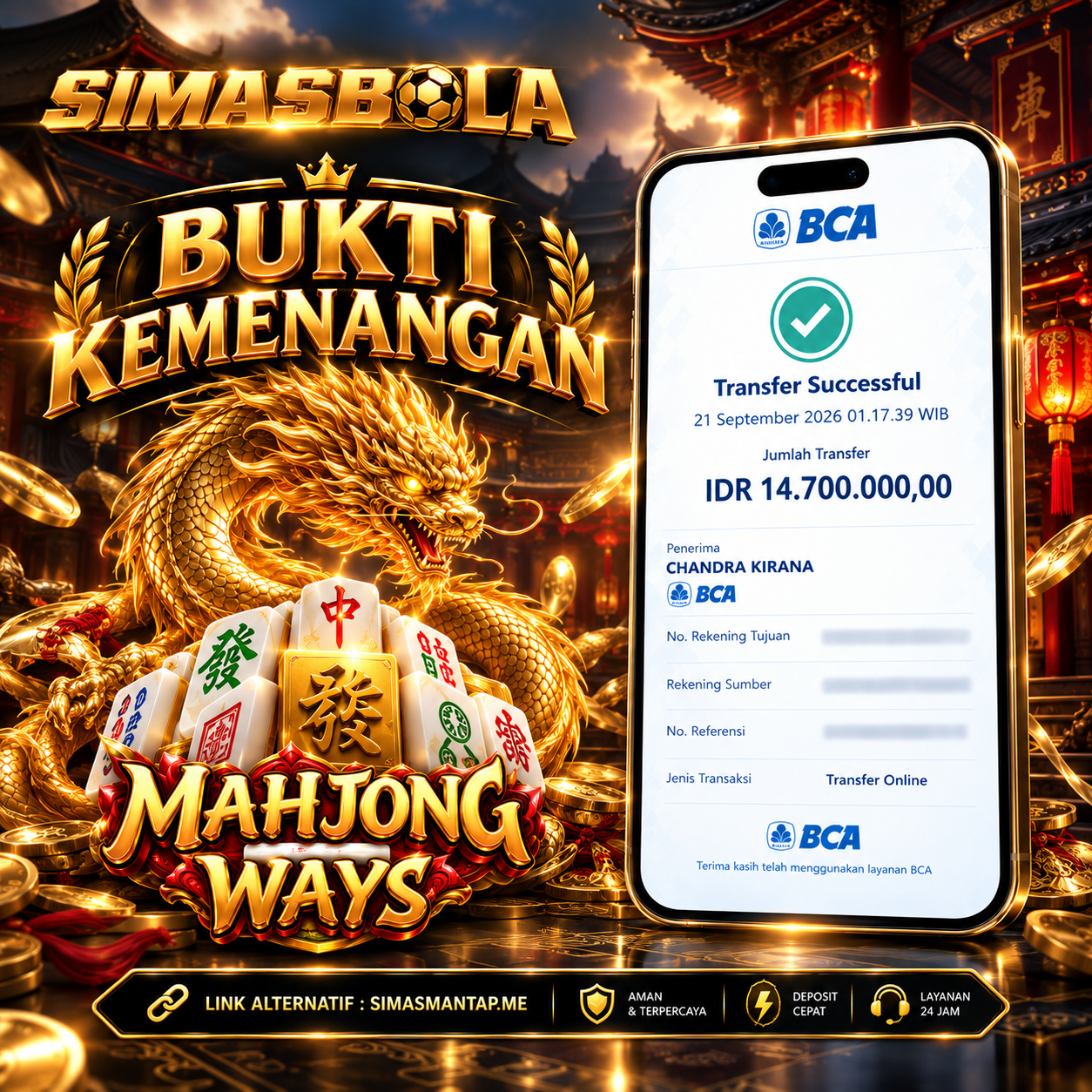 Gambar Bukti Jackpot SIMASBOLA